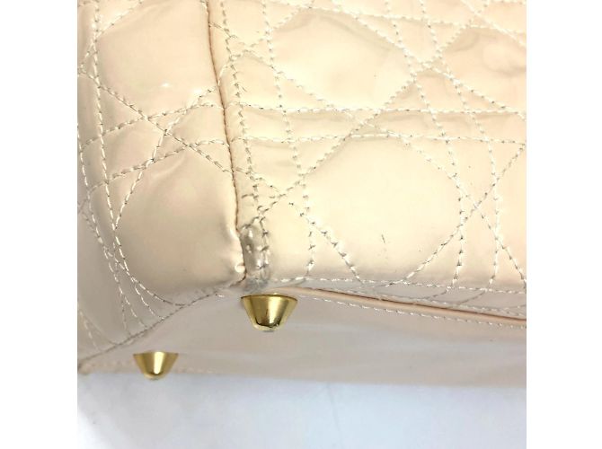 Borsa a Spalla Lady Dior 2Way di Christian Dior Beige - vista 10