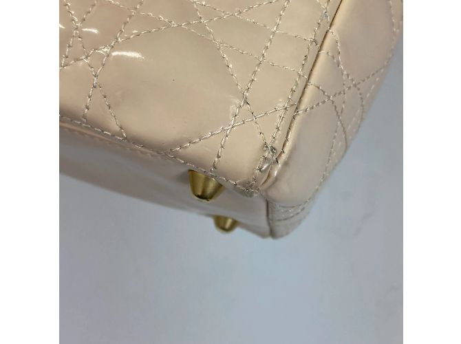 Borsa a Spalla Lady Dior 2Way di Christian Dior Beige - vista 13