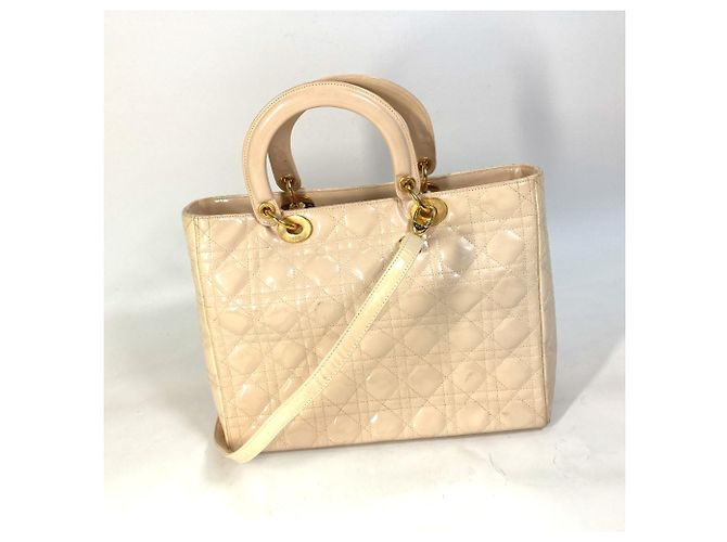 Borsa a Spalla Lady Dior 2Way di Christian Dior Beige - vista 2