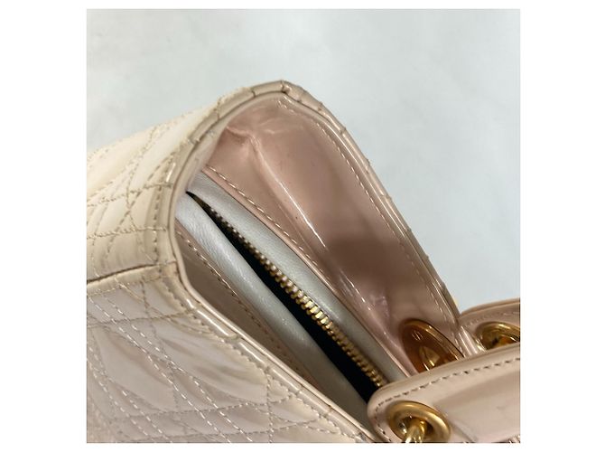 Borsa a Spalla Lady Dior 2Way di Christian Dior Beige - vista 8