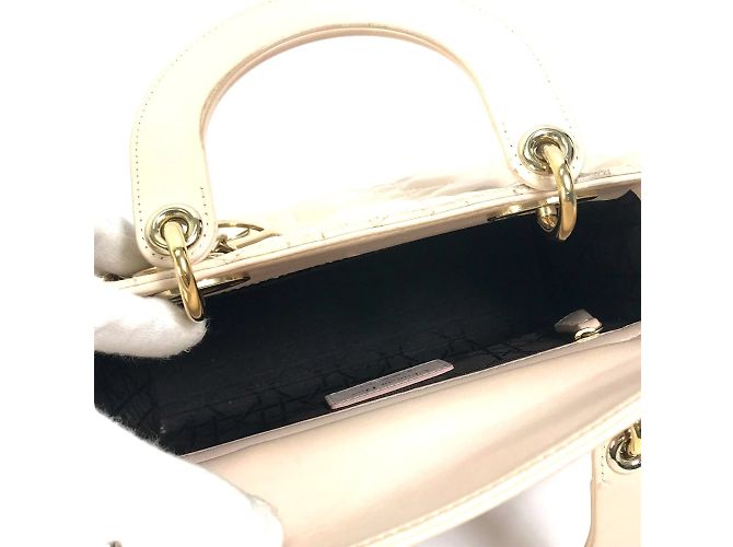 Borsa a mano Mini 2WAY Christian Dior Beige - vista 12