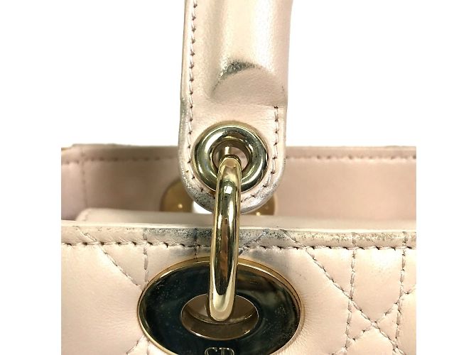 Borsa a mano Mini 2WAY Christian Dior Beige - vista 14