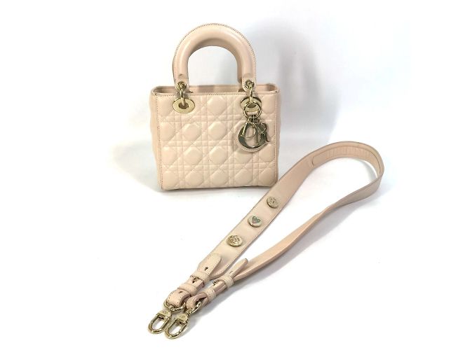 Borsa a mano Mini 2WAY Christian Dior Beige - vista 16