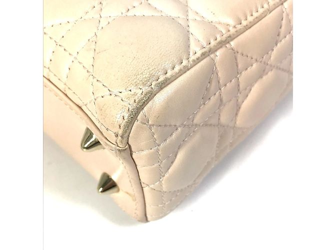Borsa a mano Mini 2WAY Christian Dior Beige - vista 7