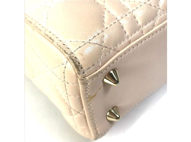 Borsa a mano Mini 2WAY Christian Dior Beige - vista 8