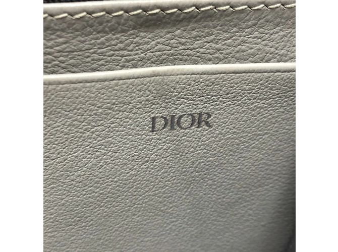 Borsa a spalla grigia Christian Dior Marrone - vista 11
