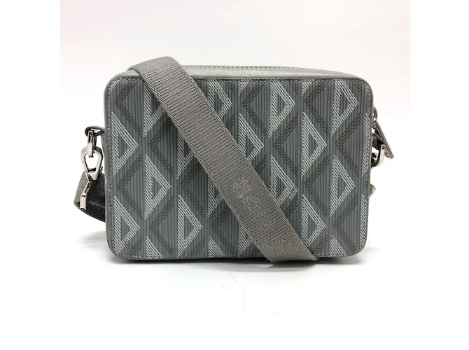 Borsa a spalla grigia Christian Dior Marrone - vista 2