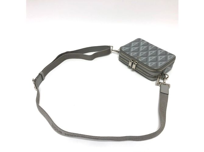 Borsa a spalla grigia Christian Dior Marrone - vista 6