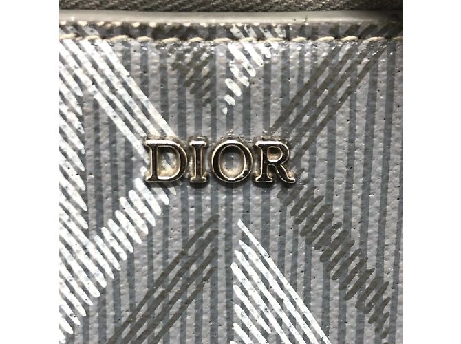 Borsa a spalla grigia Christian Dior Marrone - vista 8
