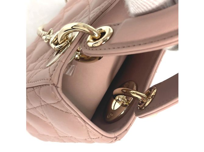 Borsa a spalla Cannage Chain di Christian Dior Beige - vista 11