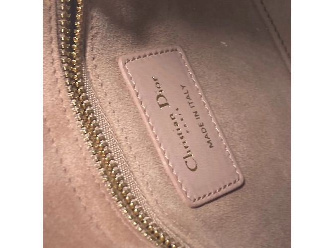 Borsa a spalla Cannage Chain di Christian Dior Beige - vista 14