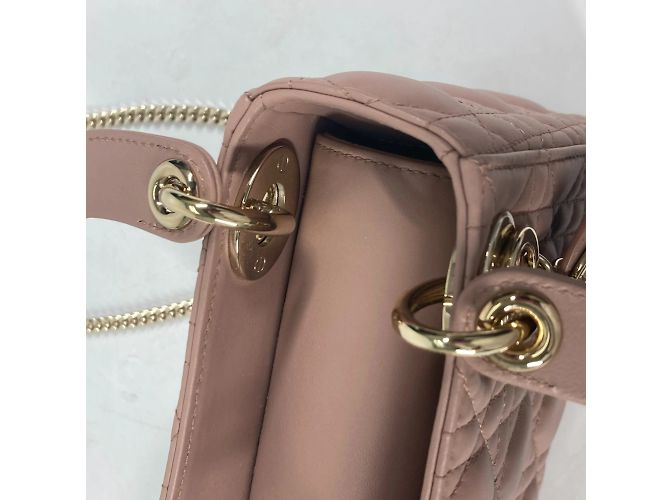 Borsa a spalla Cannage Chain di Christian Dior Beige - vista 16