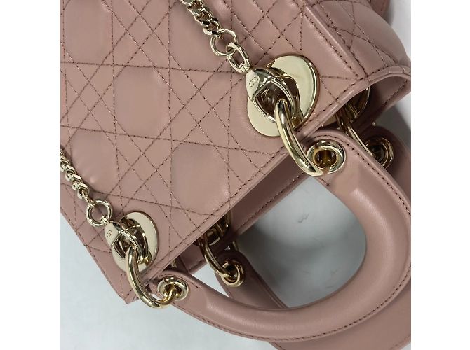 Borsa a spalla Cannage Chain di Christian Dior Beige - vista 17