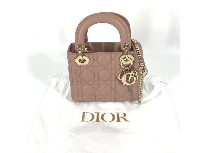 Borsa a spalla Cannage Chain di Christian Dior Beige - vista 18