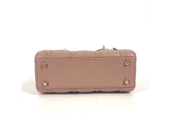 Borsa a spalla Cannage Chain di Christian Dior Beige - vista 6