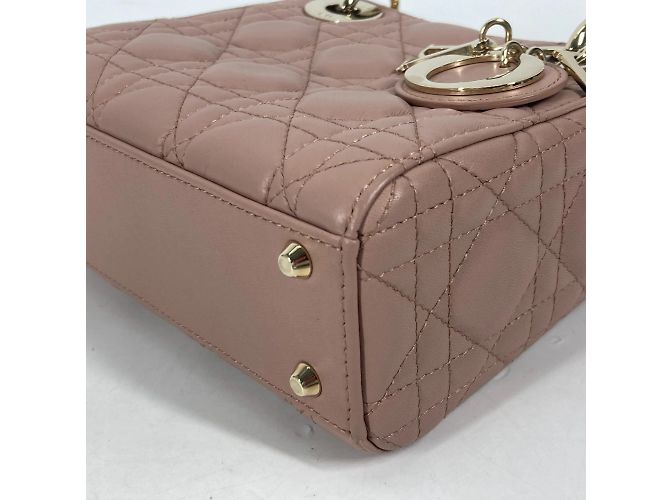 Borsa a spalla Cannage Chain di Christian Dior Beige - vista 7