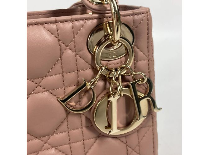 Borsa a spalla Cannage Chain di Christian Dior Beige - vista 9