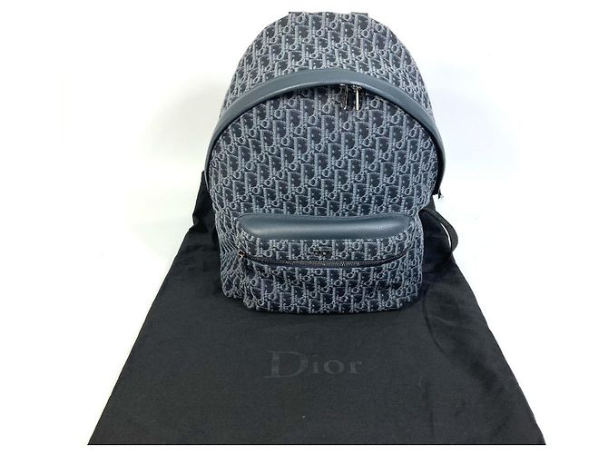 Zaino Trotter Oblique Christian Dior Blu navy - vista 12