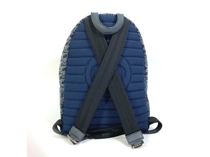 Zaino Trotter Oblique Christian Dior Blu navy - vista 2