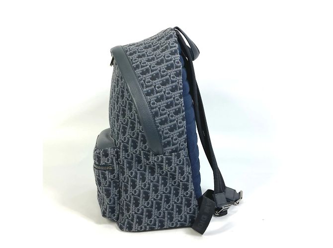 Zaino Trotter Oblique Christian Dior Blu navy - vista 3