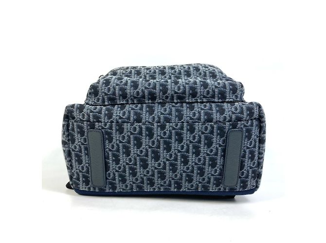 Zaino Trotter Oblique Christian Dior Blu navy - vista 4