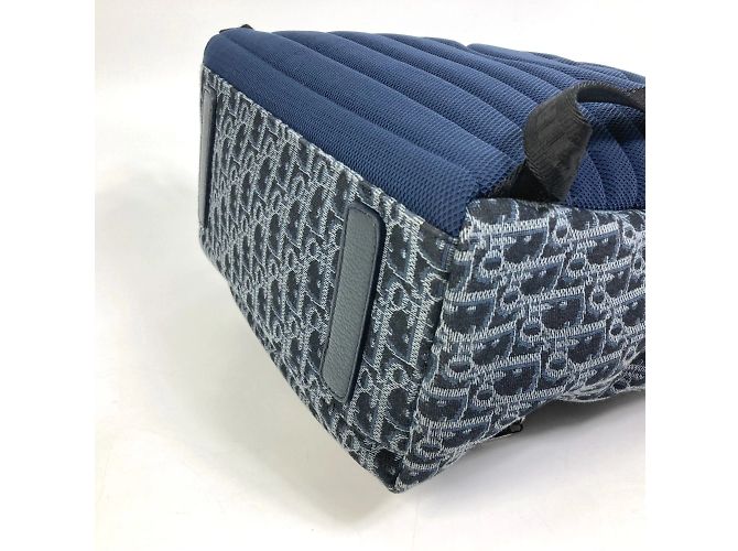 Zaino Trotter Oblique Christian Dior Blu navy - vista 6