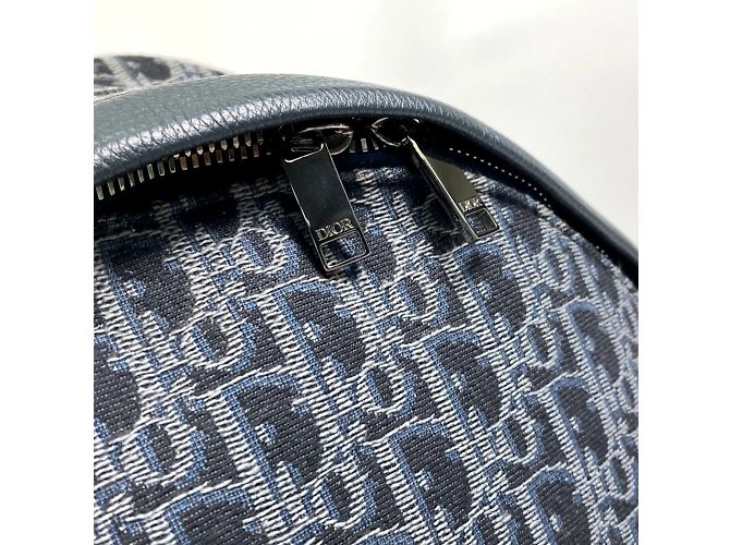 Zaino Trotter Oblique Christian Dior Blu navy - vista 8