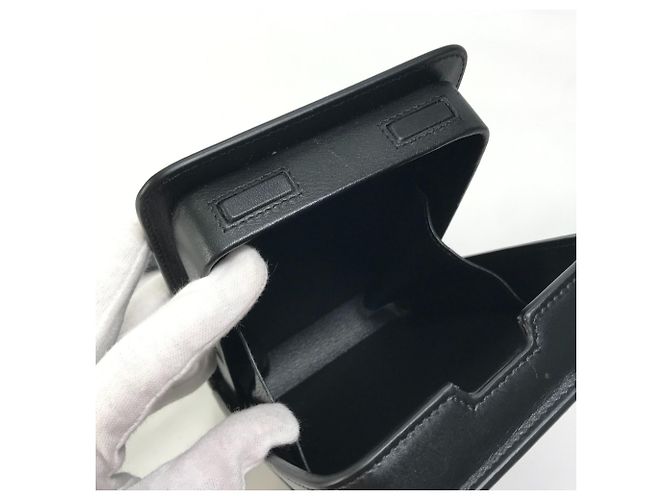 Borsa a spalla in pelle nera Christian Dior Nero - vista 13