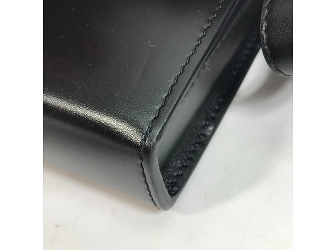Borsa a spalla in pelle nera Christian Dior Nero - vista 9