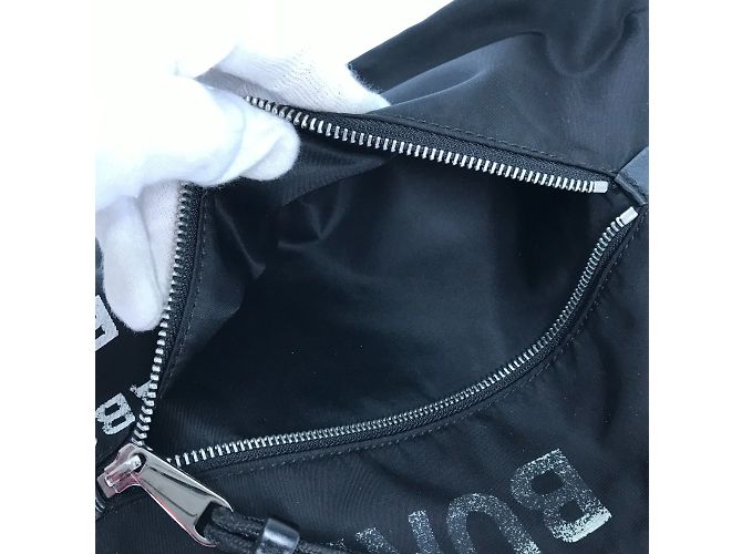Borsa a mano in tessuto nero Burberry - vista 10
