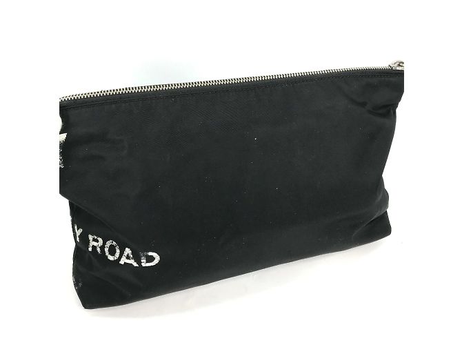 Borsa a mano in tessuto nero Burberry - vista 5