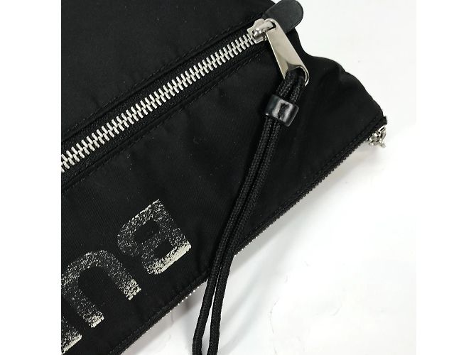 Borsa a mano in tessuto nero Burberry - vista 7