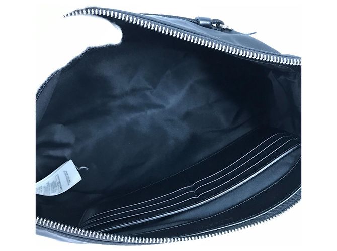 Borsa a mano in tessuto nero Burberry - vista 8