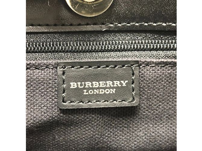 Borsa a mano a quadri Burberry Beige - vista 12
