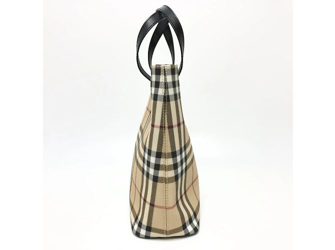 Borsa a mano a quadri Burberry Beige - vista 4