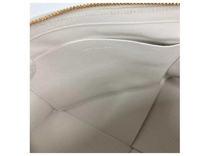 Pochette Maxi Intrecciato Bottega Veneta Bianco - vista 10