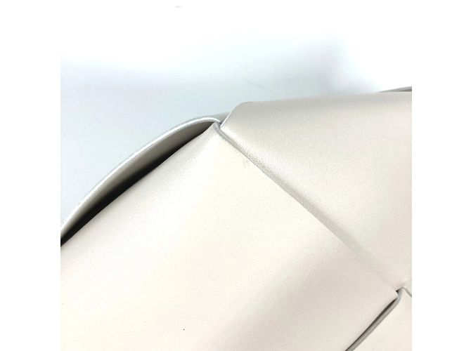 Pochette Maxi Intrecciato Bottega Veneta Bianco - vista 8