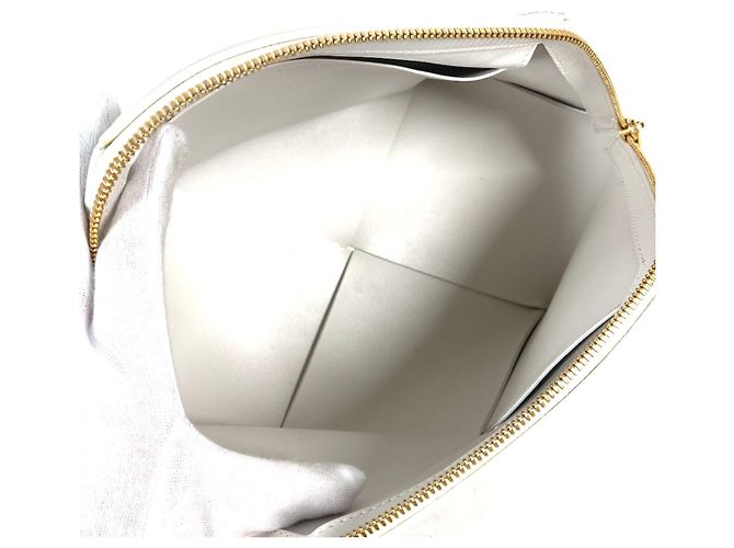 Pochette Maxi Intrecciato Bottega Veneta Bianco - vista 9