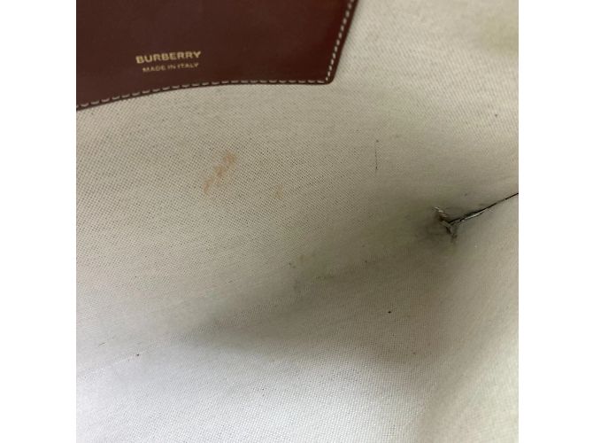 Borsa a mano marrone Burberry - vista 11