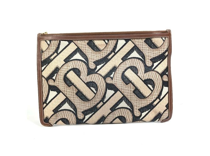 Borsa a mano marrone Burberry - vista 2
