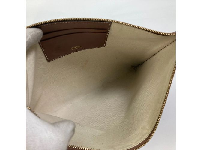 Borsa a mano marrone Burberry - vista 9