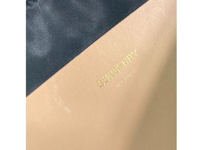 Borsa a spalla beige Burberry - vista 11