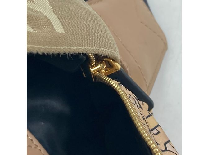 Borsa a spalla beige Burberry - vista 12