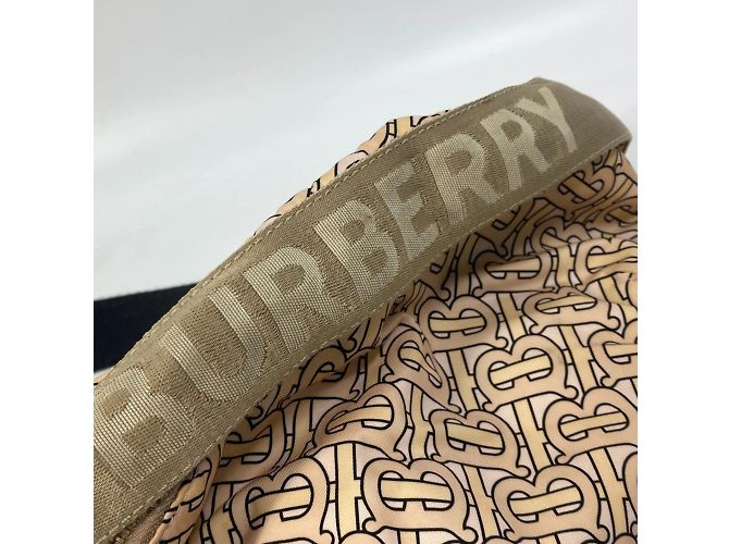 Borsa a spalla beige Burberry - vista 6