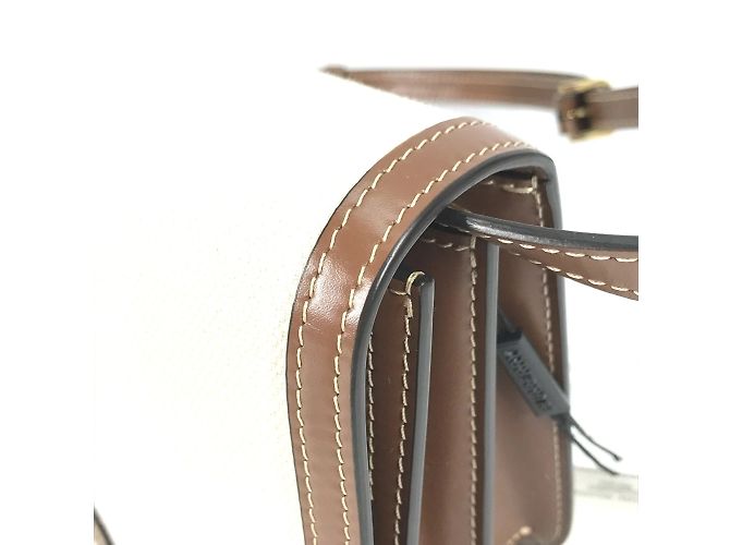 Borsa a spalla beige Burberry - vista 11