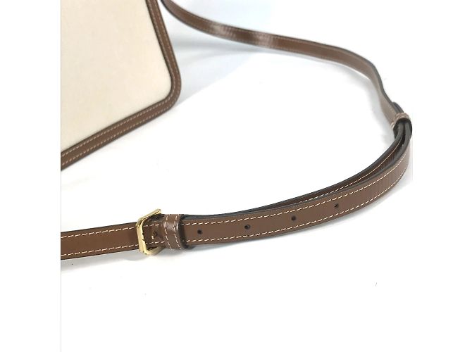 Borsa a spalla beige Burberry - vista 12