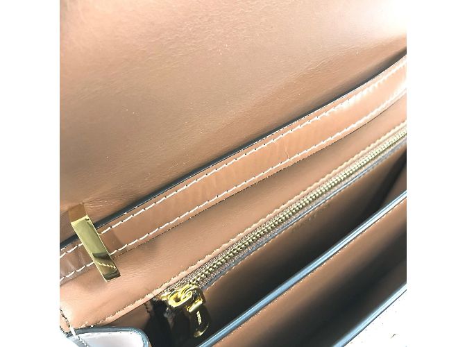 Borsa a spalla beige Burberry - vista 15