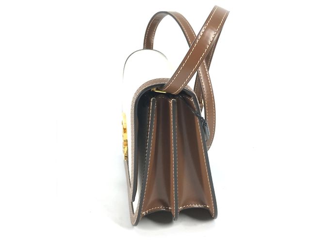 Borsa a spalla beige Burberry - vista 3