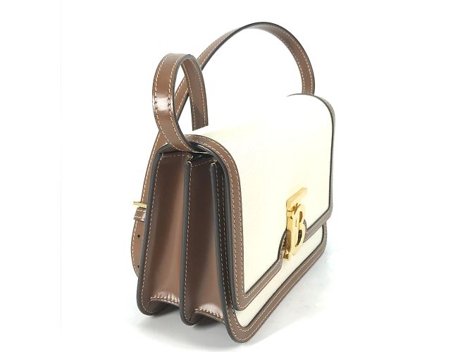 Borsa a spalla beige Burberry - vista 4