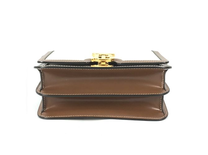 Borsa a spalla beige Burberry - vista 5